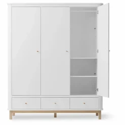 Online Armoire 3 portes en chêne | Enfant Armoires|Rangement Enfant