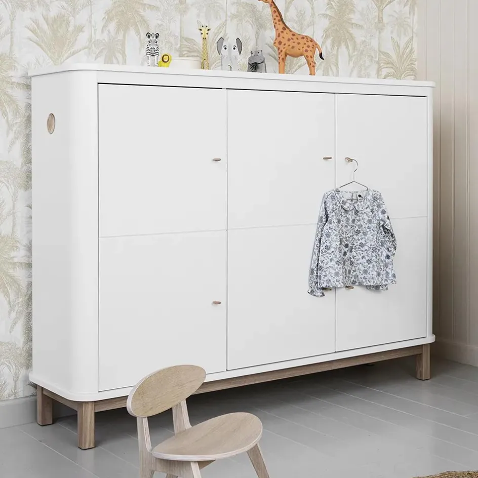 Enfant Oliver Furniture Armoires|Rangement Enfant*Armoire multi-rangement 3 portes en chêne |