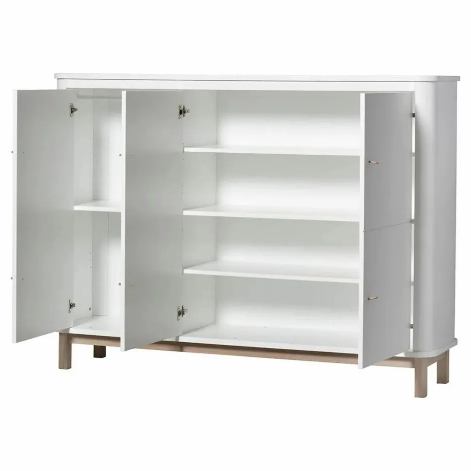 Enfant Oliver Furniture Armoires|Rangement Enfant*Armoire multi-rangement 3 portes en chêne |