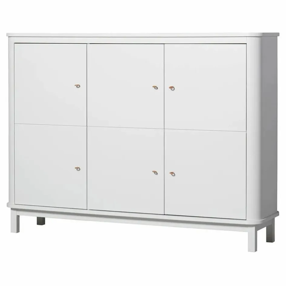 Oliver Furniture Armoire multi-rangement 3 portes en bouleau ||Enfant Armoires|Rangement Enfant