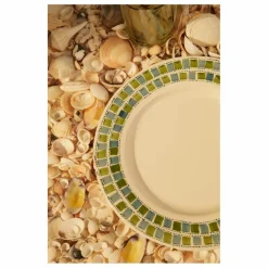 Best Assiette à dîner à damiers | Art De La Table