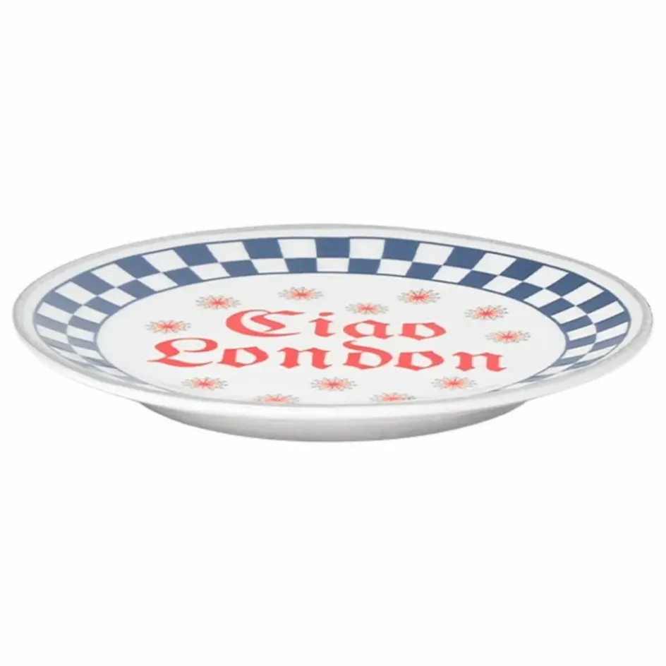 New Bitossi Assiette Ciao London | Bleu foncé
