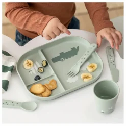 Best Assiette compartimentée Croco | Premiers Repas|Puériculture