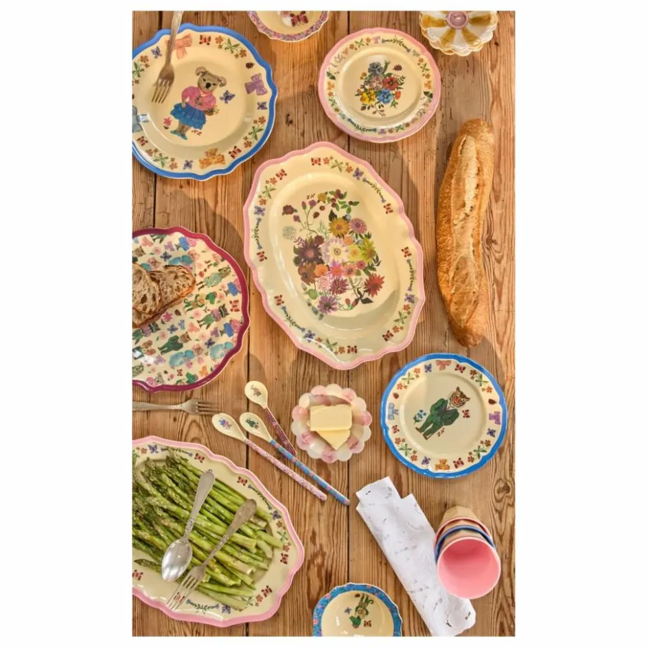 Enfant Rice Vaisselle Enfant*Assiette creuse en mélamine Vintage - x Nathalie Lété |