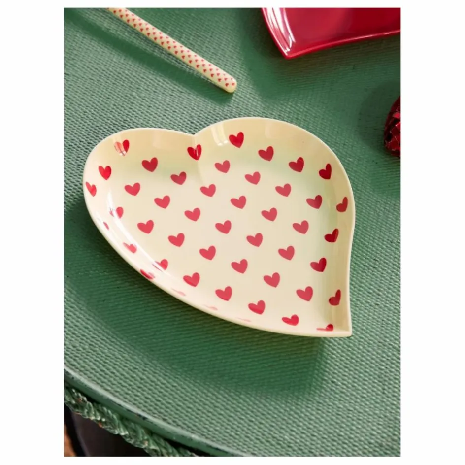 Hot Assiette en mélamine Cœurs | Enfant Vaisselle Enfant|Art De La Table