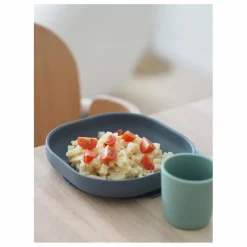 Discount Béaba Assiette en silicone | Gris anthracite