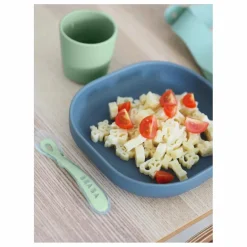 Discount Béaba Assiette en silicone | Gris anthracite