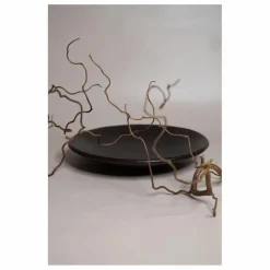 Outlet Woodmata Assiette en terracotta D28cm | Noir