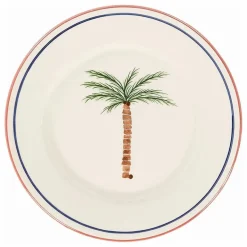 Clearance Anna + Nina Assiette Palm Tree | Blanc
