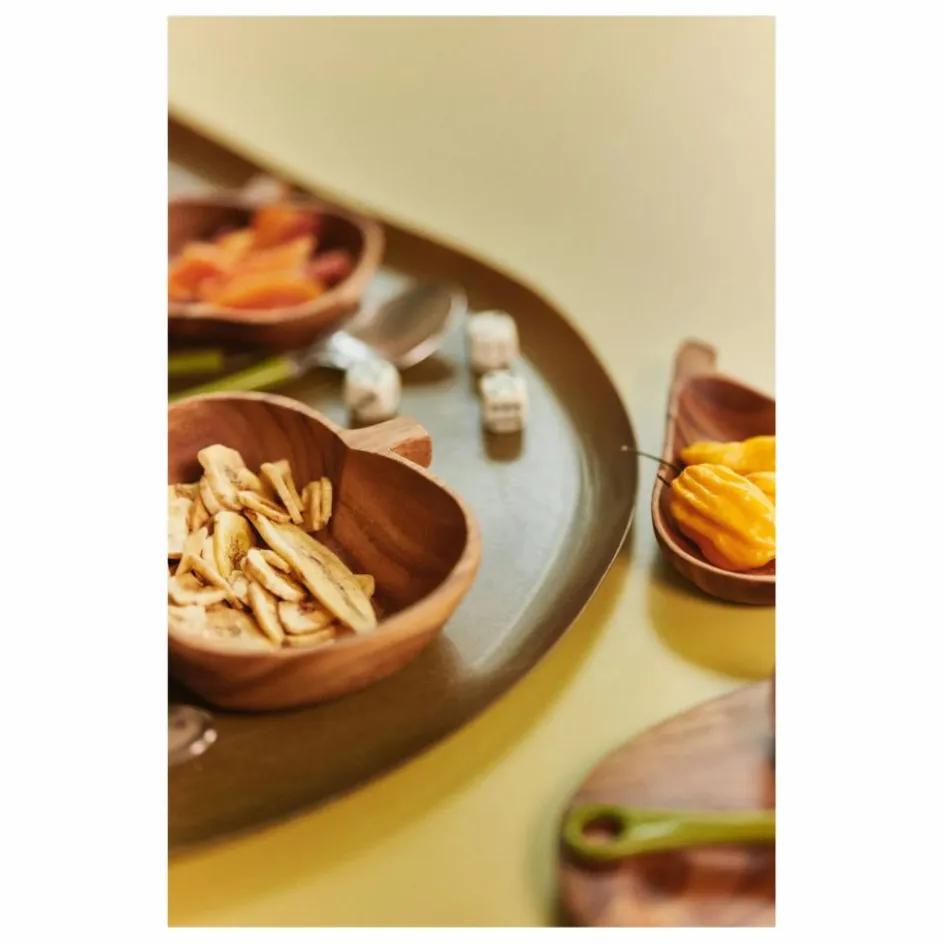 Online HKliving Assiette Pomme en acacia Naturel