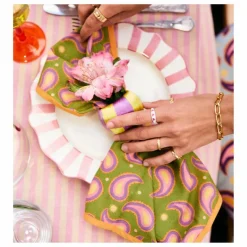 Assiette rayée - 27cm | Art De La Table