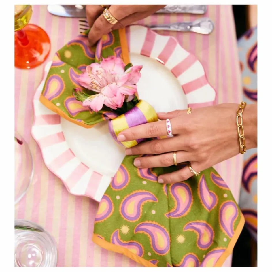 Assiette rayée - 27cm | Art De La Table