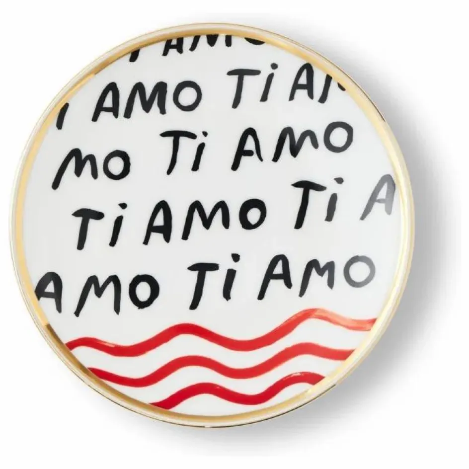 Sale Bitossi Assiette Ti Amo | Blanc