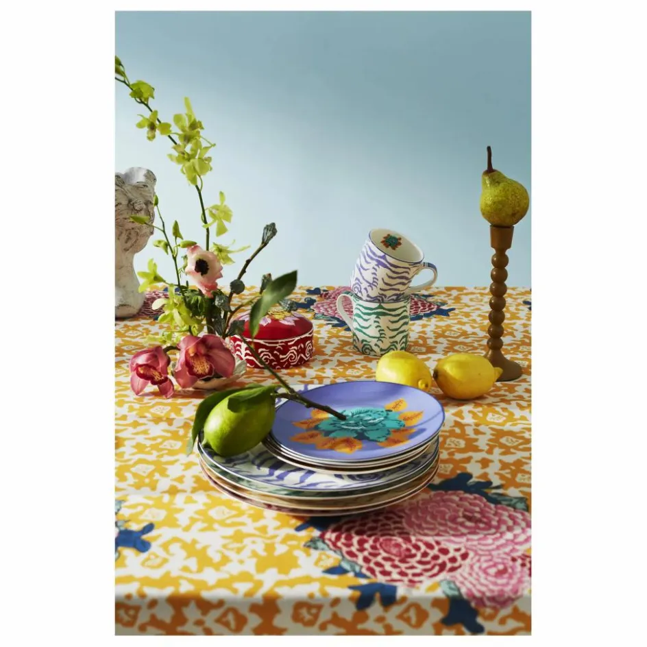 Clearance Lisa Corti Assiettes à dessert Indian Tiger - Set de 4 | Multicolore
