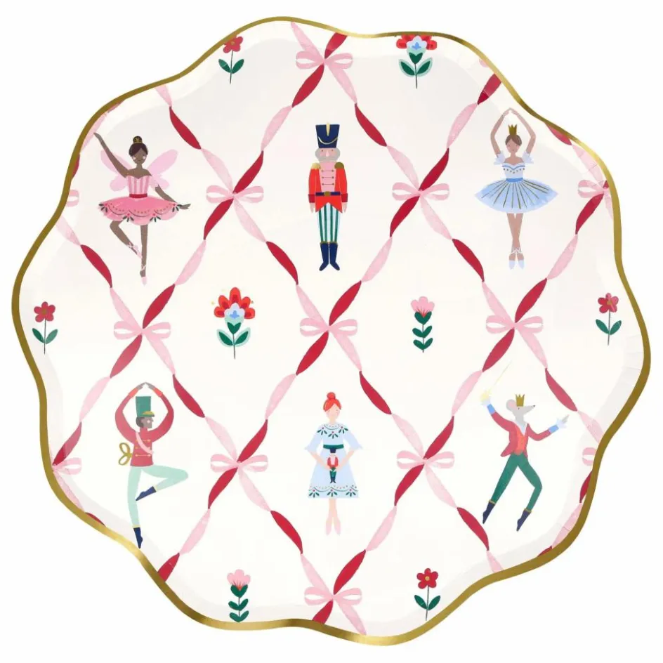 Meri Meri Assiettes Casse Noisette - Lot de 8|Enfant Décoration De Fête