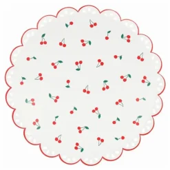 Clearance Meri Meri Assiettes Cherry - Set de 8 Blanc
