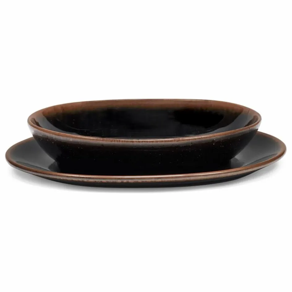 Serax Assiettes creuses Out of lines, Uncharted - Set de 2 || Art De La Table