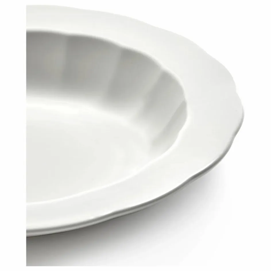New Serax Assiettes creuses Silhouette, Sergio Herman - Set de 4 | Blanc