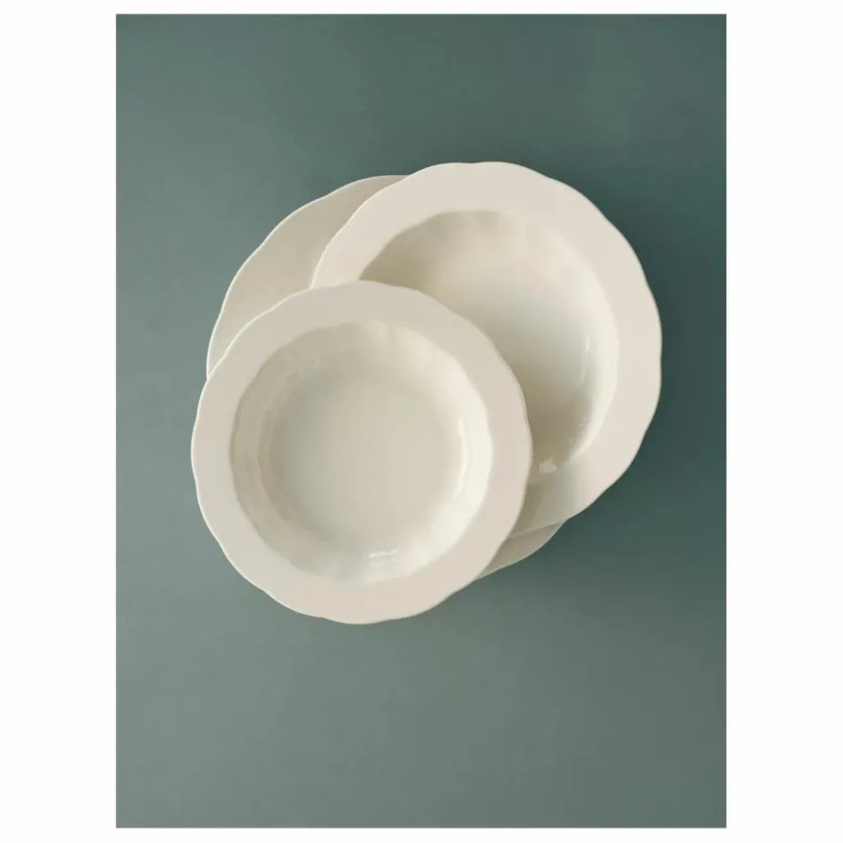 New Serax Assiettes creuses Silhouette, Sergio Herman - Set de 4 | Blanc