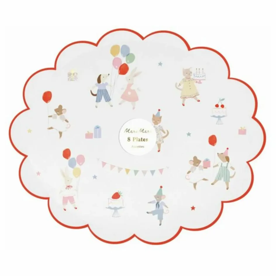 Discount Assiettes d'anniversaire Animal Friends - Set de 8 Enfant Décoration De Fête