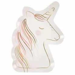 Sale Assiettes en carton Licorne - Set de 8 Enfant Décoration De Fête