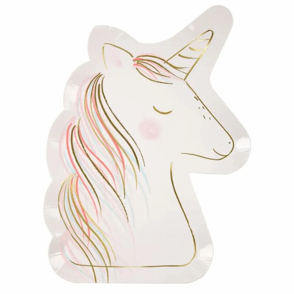 Sale Assiettes en carton Licorne - Set de 8 Enfant Décoration De Fête