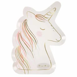 Sale Assiettes en carton Licorne - Set de 8 Enfant Décoration De Fête