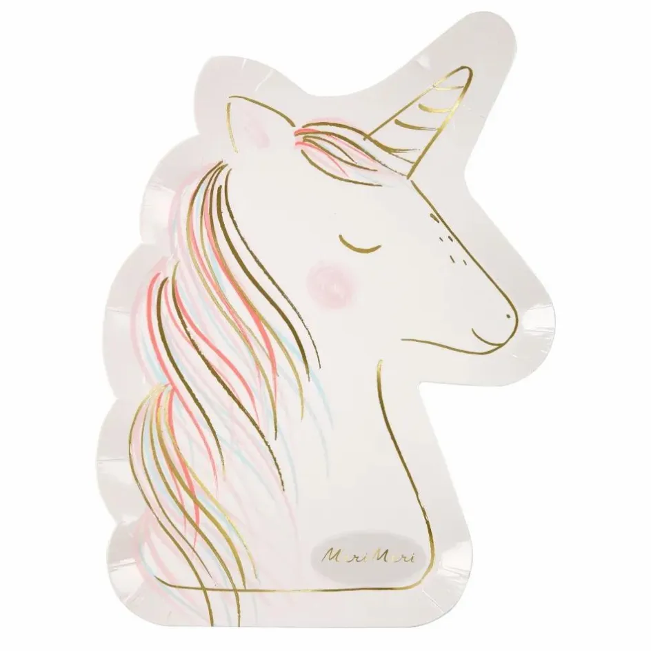 Sale Assiettes en carton Licorne - Set de 8 Enfant Décoration De Fête
