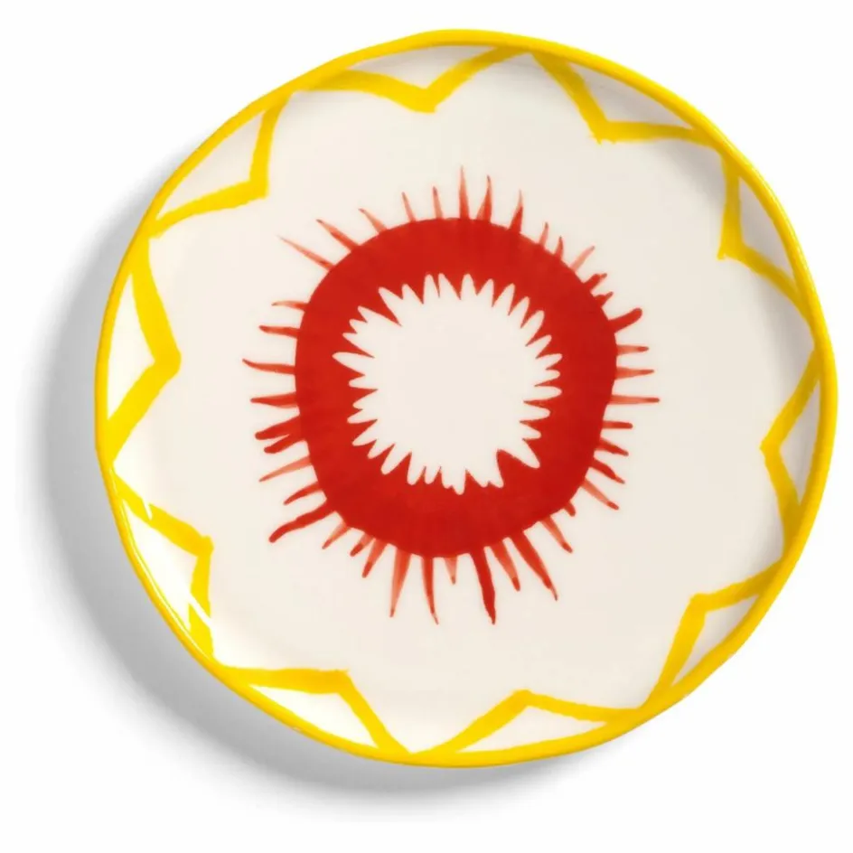 Hot &Klevering Assiettes en porcelaine Festivo - Set de 4 Multicolore