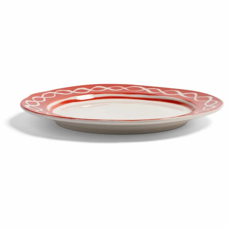 Sale &Klevering Assiettes en porcelaine Festivo - Set de 2 | Rouge