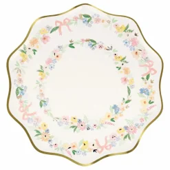 Meri Meri Assiettes florales printanières - Set de 8 ||Enfant Décoration De Fête