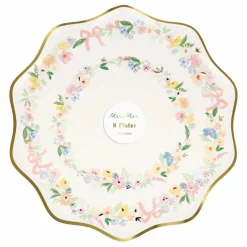 Meri Meri Assiettes florales printanières - Set de 8 ||Enfant Décoration De Fête