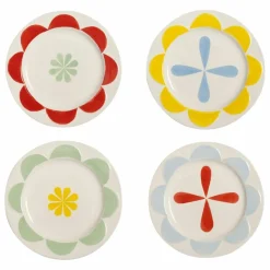 &Klevering Assiettes Folk - Set de 4| Art De La Table