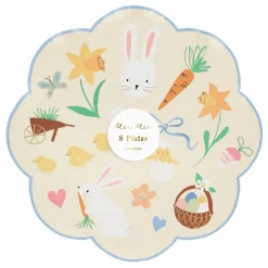 Enfant Meri Meri Décoration De Fête*Assiettes icône de Pâques - Set de 8 |
