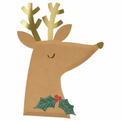 Meri Meri Assiettes Renne - set de 8|Enfant Décoration De Fête