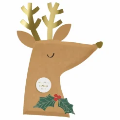 Meri Meri Assiettes Renne - set de 8|Enfant Décoration De Fête