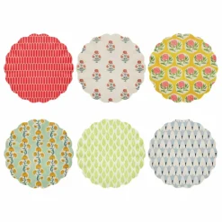 Meri Meri Assiettes réutilisables - x Molly Mahon - Set de 6|Enfant Vaisselle Enfant|Art De La Table