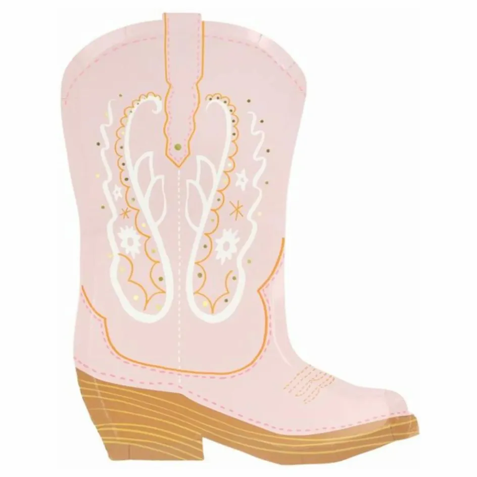 Meri Meri Assiettes Santiag Western - Set de 8|Enfant Décoration De Fête