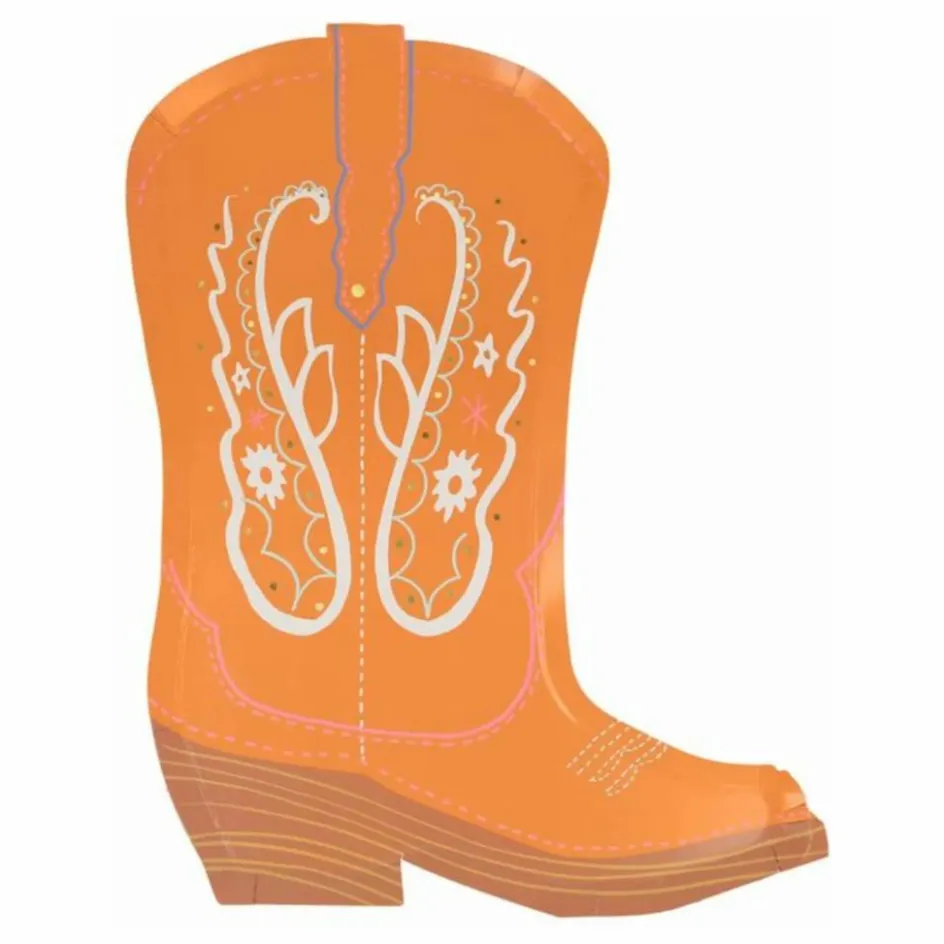 Meri Meri Assiettes Santiag Western - Set de 8|Enfant Décoration De Fête