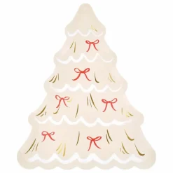 Meri Meri Assiettes Sapin de Noël - Lot de 8 Vert