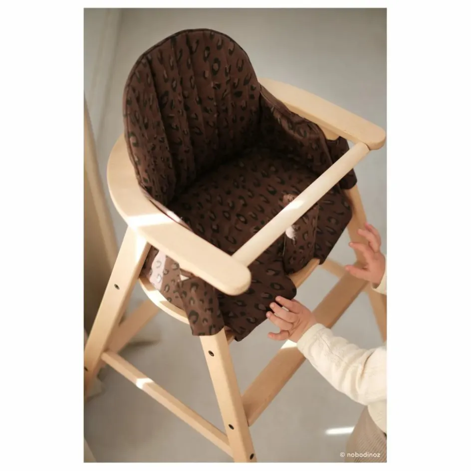 Best Nobodinoz Assise pour chaise haute Growing green | Léopard