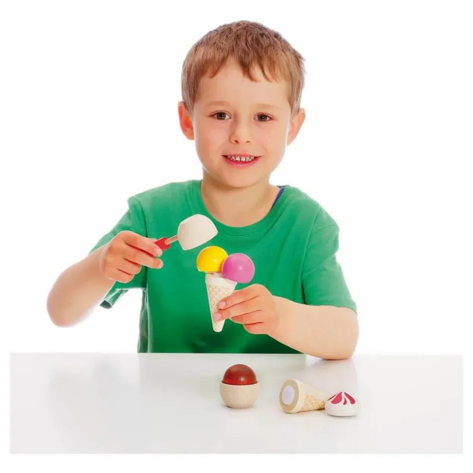 Erzi Assortiment de glaces - Set de 8 Multicolore
