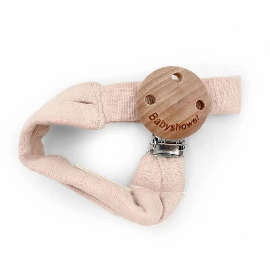 Hot Babyshower Attache-tétine | Rose pâle