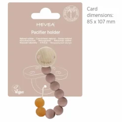 Hevea Vaisselle, Tétines*Attache-tétine en caoutchouc naturel et bois d'hévéa |