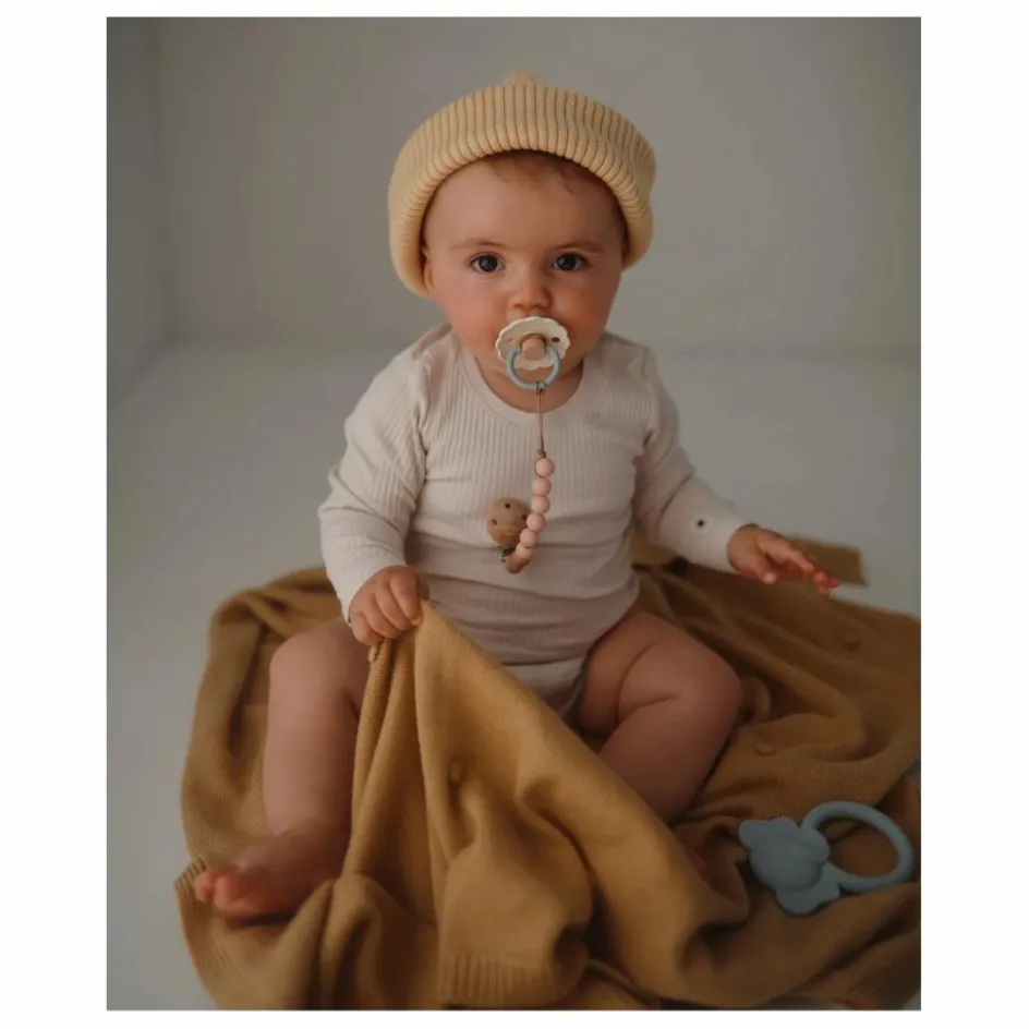 Sale Mushie Attache-tétine Eva | Blush