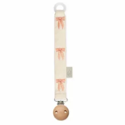 Sale Cam Cam Attache-tétines brodé Bows | Rose