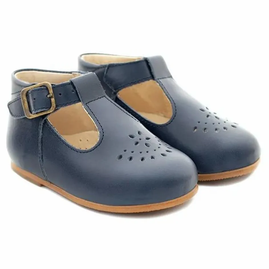 Hot Poppée Babies T-Bar Milton | Bleu marine