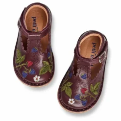 Outlet Petit Nord Babies T-Bar Scallop - Collection Uniqua | Prune