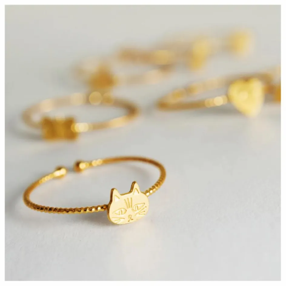 Bague Chat | Enfant Bijoux, Montres