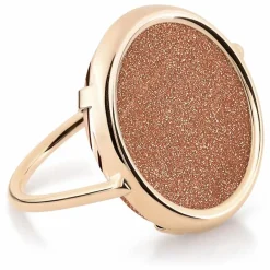 Best Ginette NY Bague Disc | Gold Sandstone